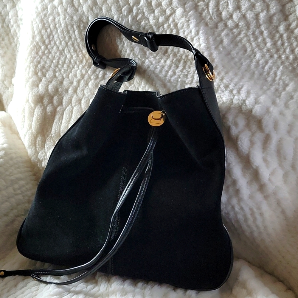 Moda Luxe draw string tote, black